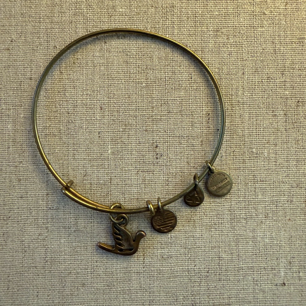 ALEX & ANI Charm Bracelet, Dove